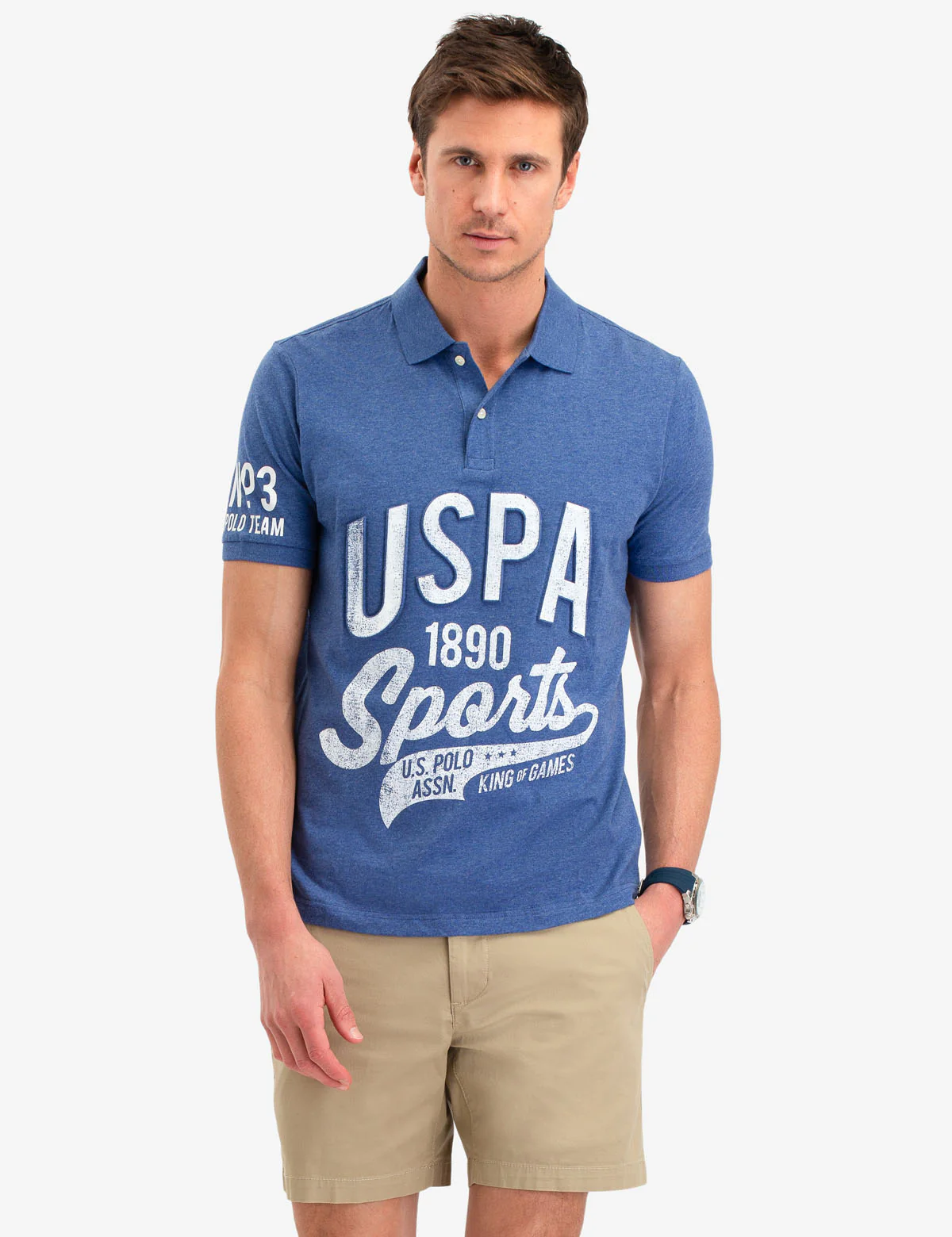 USPA GRAPHIC PRINT POLO SHIRT