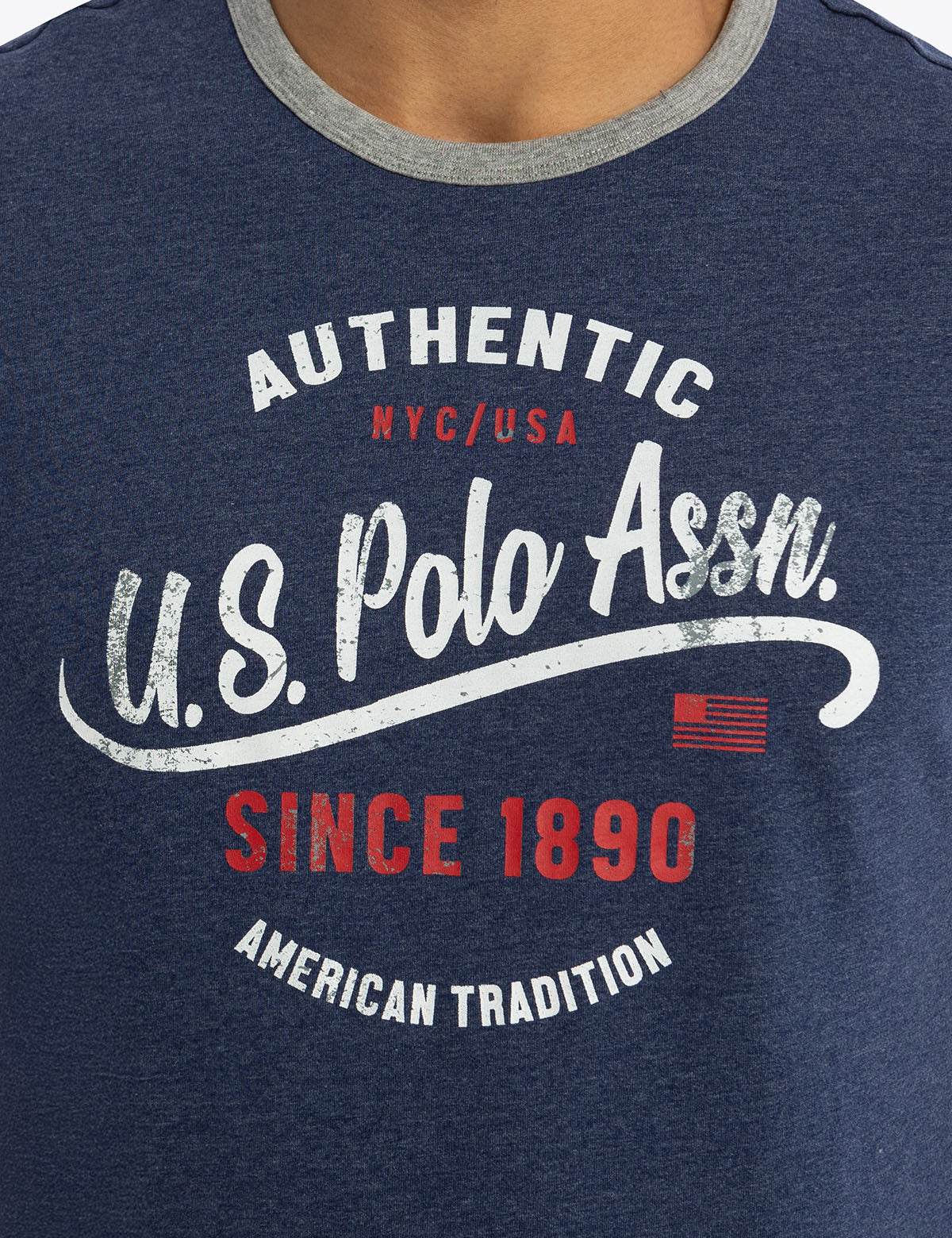 USPA GRAPHIC RINGER JERSEY T-SHIRT - Image 3