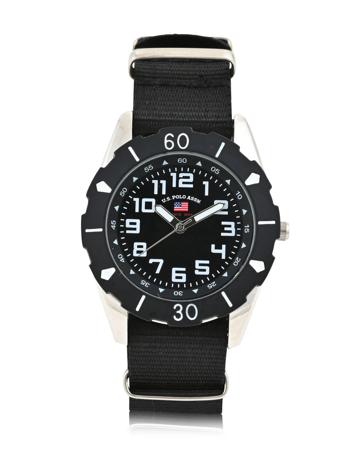 USPA JUNIOR BLACK NYLON STRAP WATCH - Image 2