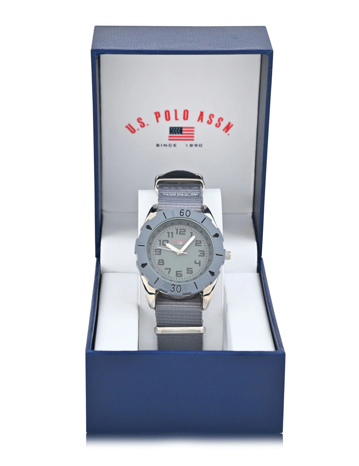 USPA JUNIOR GREY NYLON STRAP WATCH - Image 3