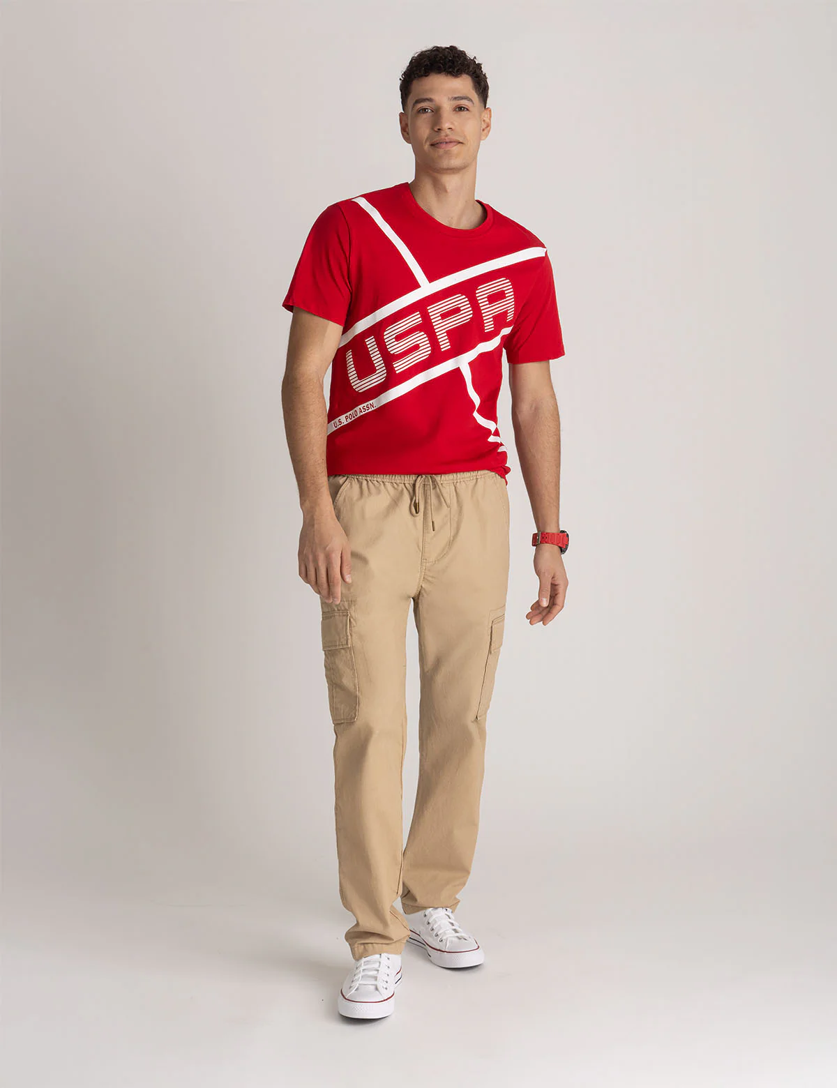 USPA LINEAR GRAPHIC JERSEY T-SHIRT - Image 6