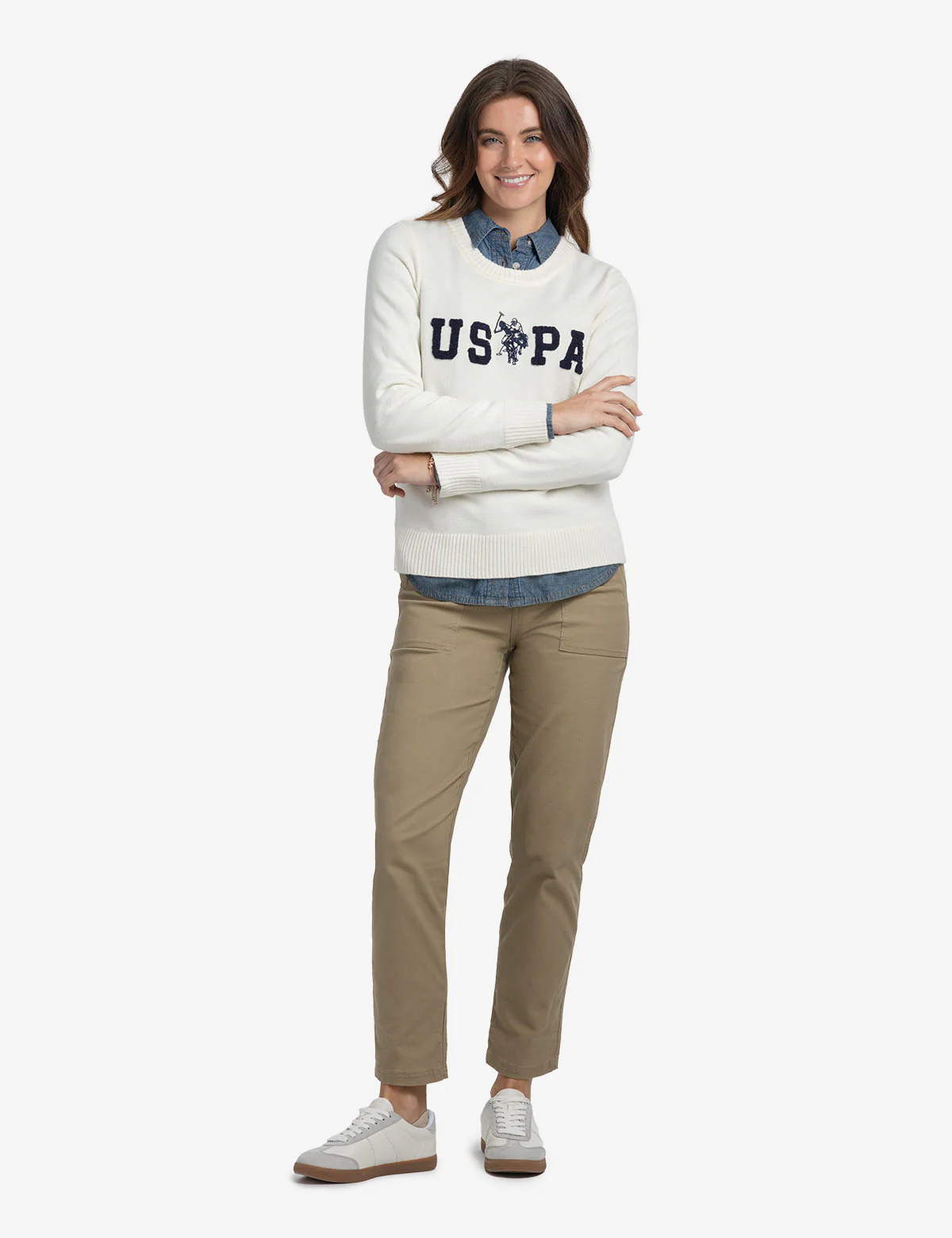 USPA LOGO CREW NECK SWEATER - Image 2