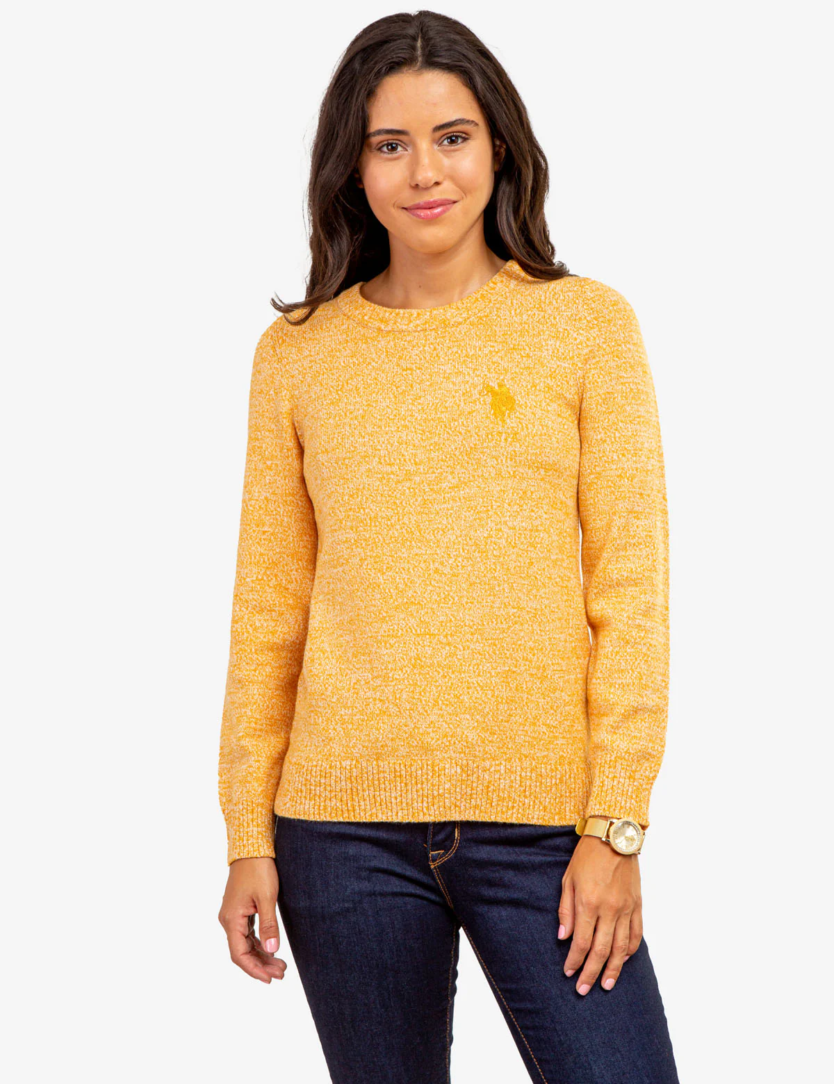 USPA MARLED CREW NECK SWEATER