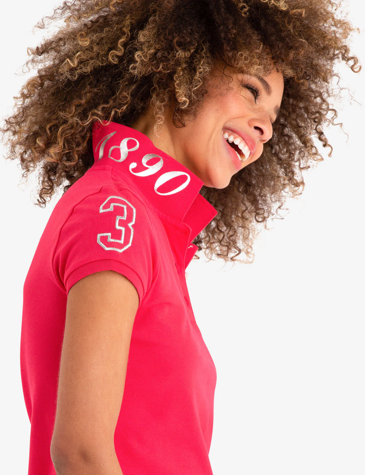 USPA METALLIC PRINT POLO SHIRT - Image 2
