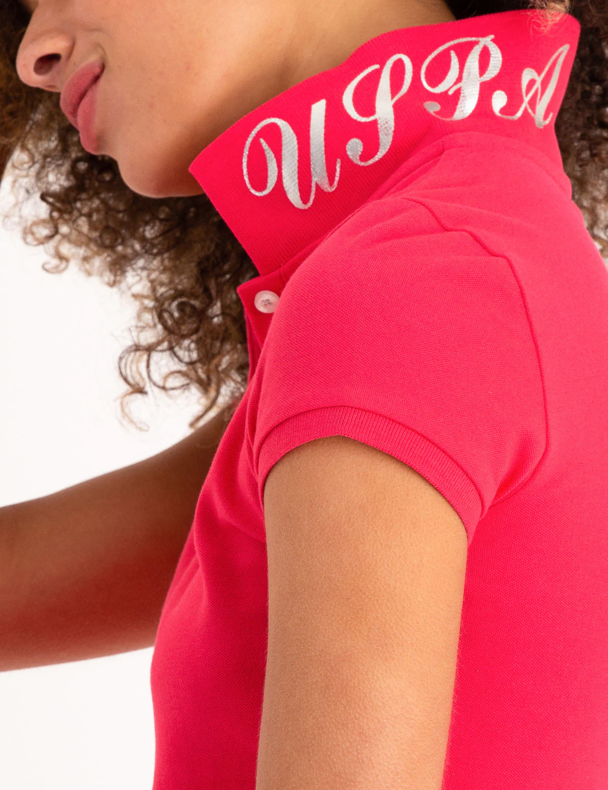 USPA METALLIC PRINT POLO SHIRT - Image 3