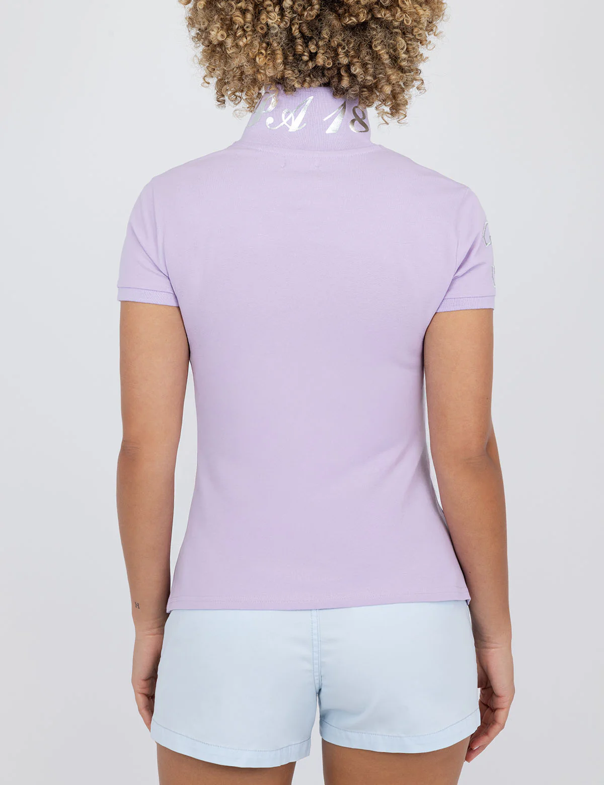 USPA METALLIC PRINT POLO SHIRT - Image 4
