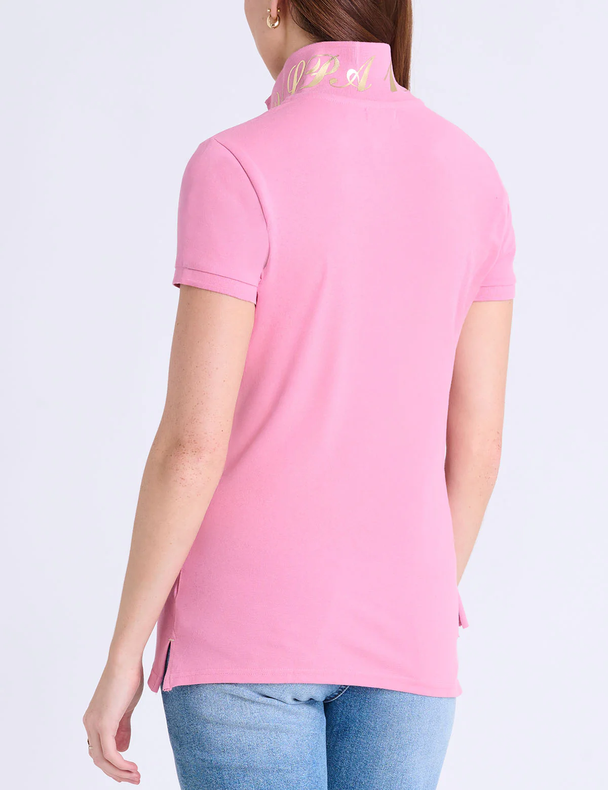 USPA METALLIC PRINT POLO SHIRT - Image 4