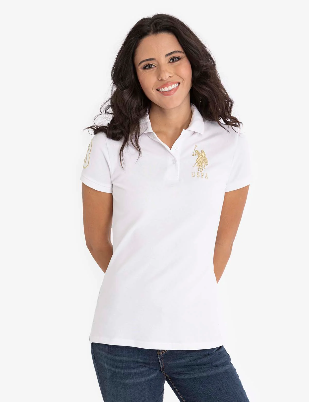 USPA METALLIC PRINT POLO SHIRT - Image 12