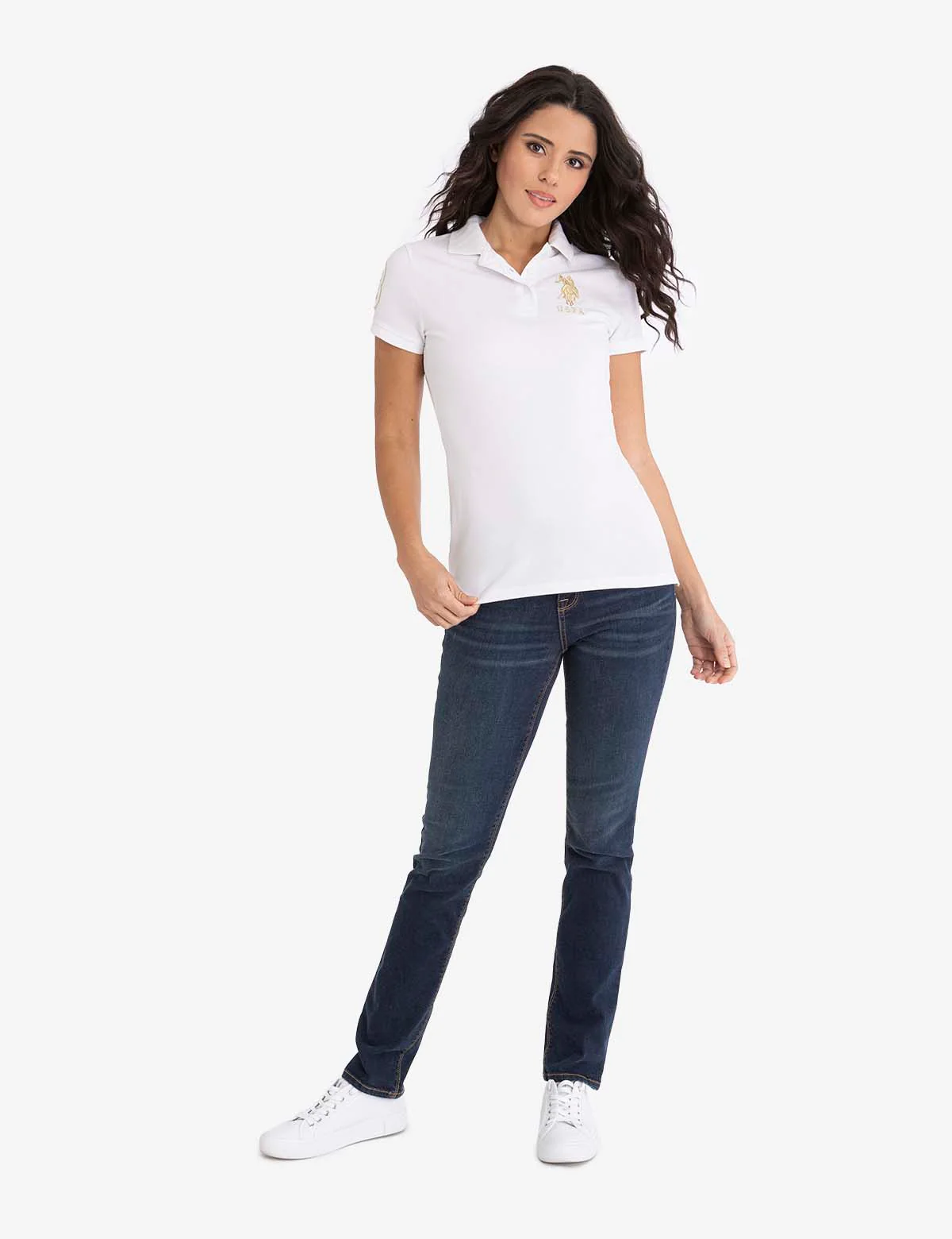 USPA METALLIC PRINT POLO SHIRT - Image 14