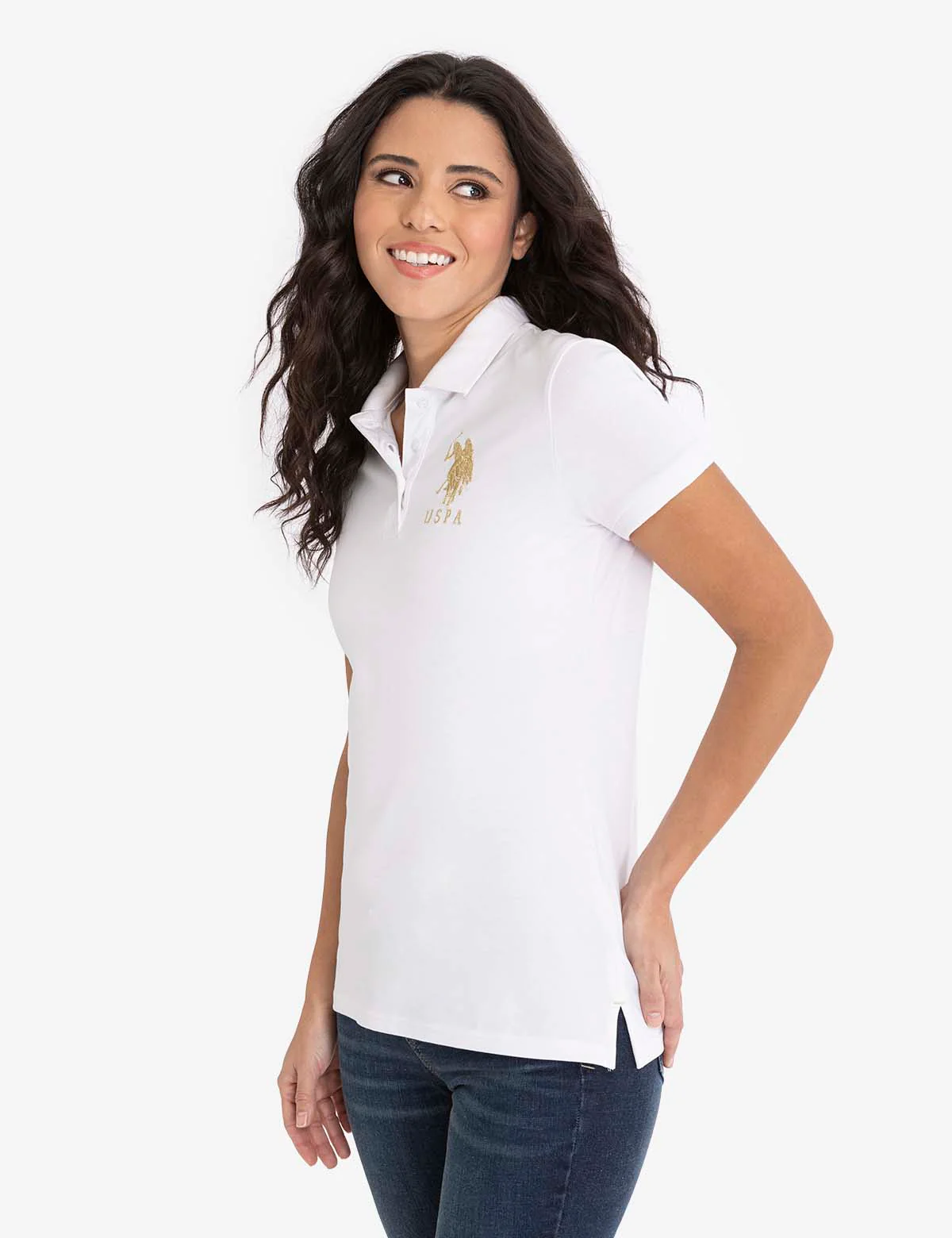 USPA METALLIC PRINT POLO SHIRT - Image 16