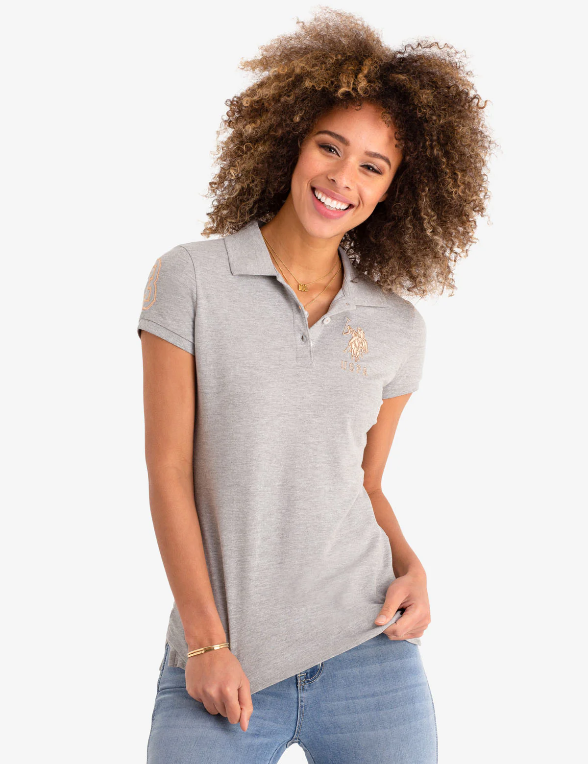 USPA METALLIC PRINT POLO SHIRT - Image 18