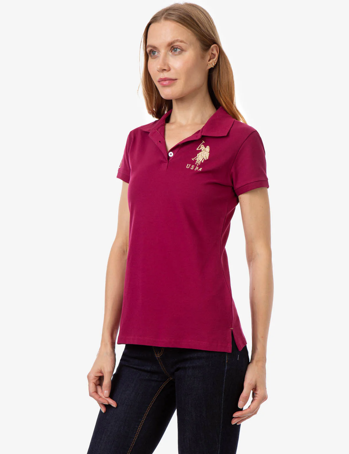 USPA METALLIC PRINT POLO SHIRT - Image 2