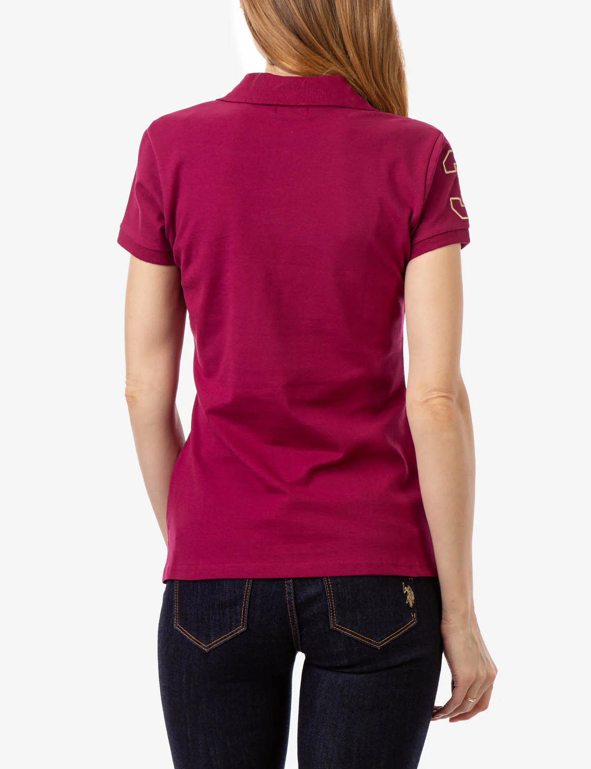 USPA METALLIC PRINT POLO SHIRT - Image 3