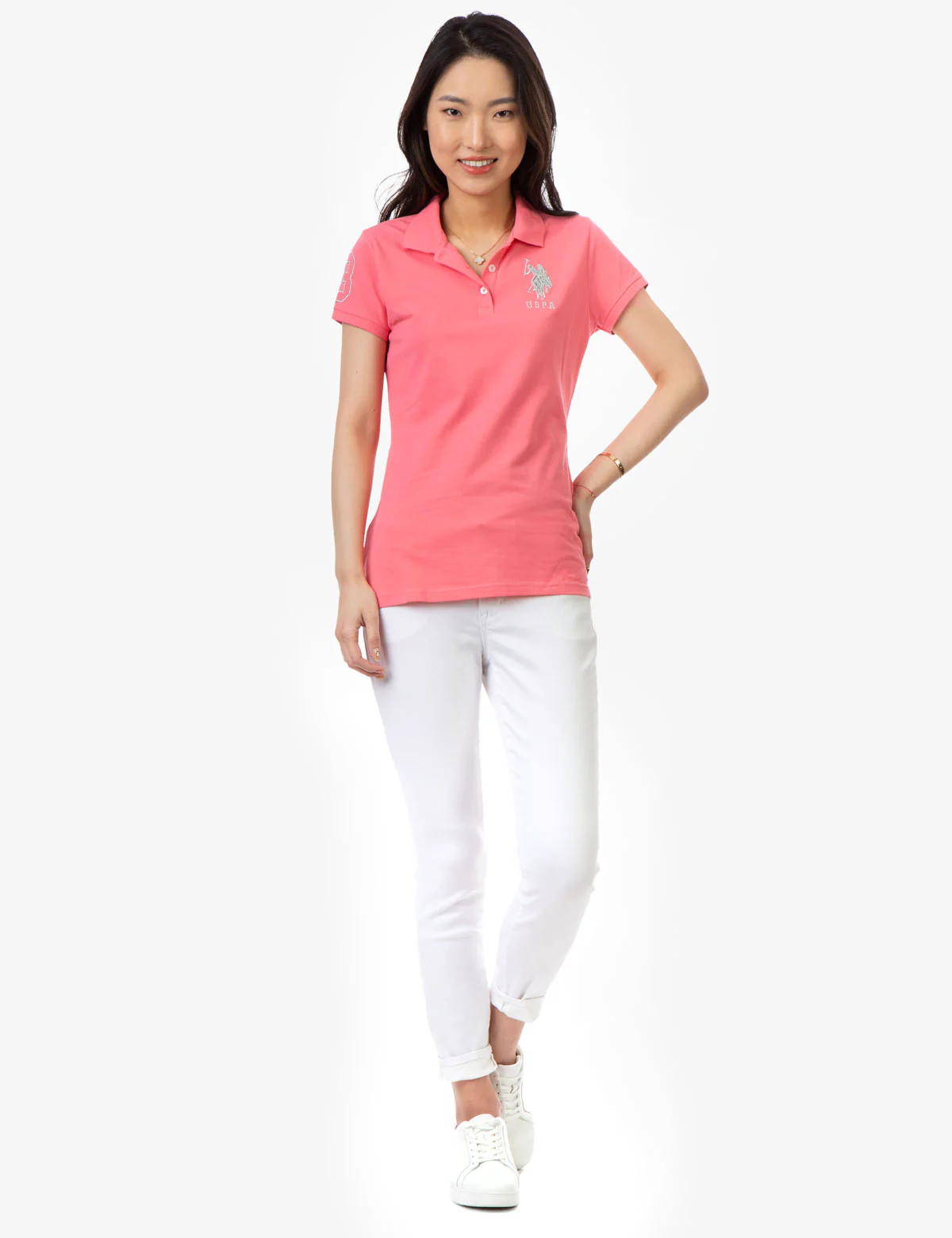 USPA METALLIC PRINT POLO SHIRT - Image 6