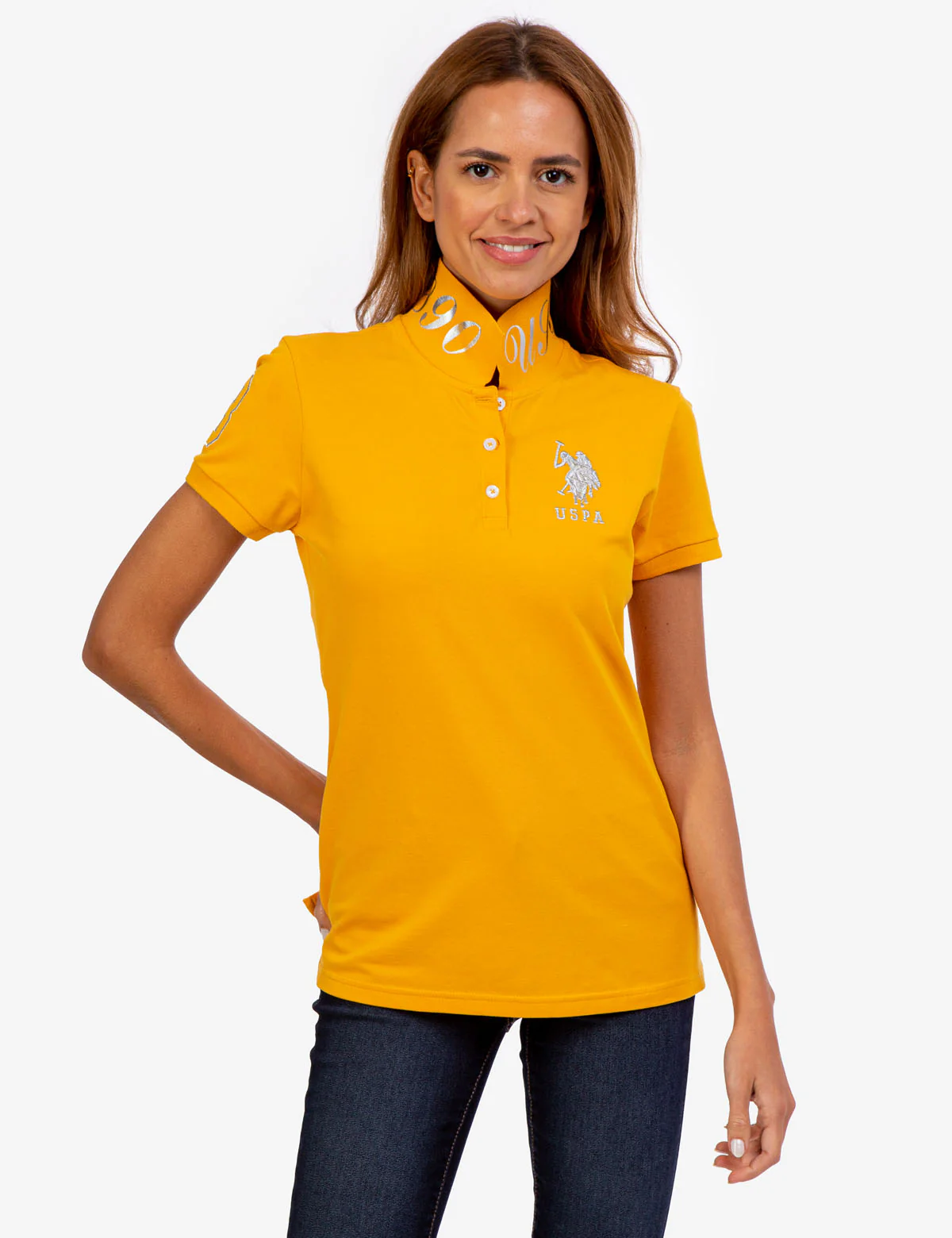 USPA METALLIC PRINT POLO SHIRT - Image 11