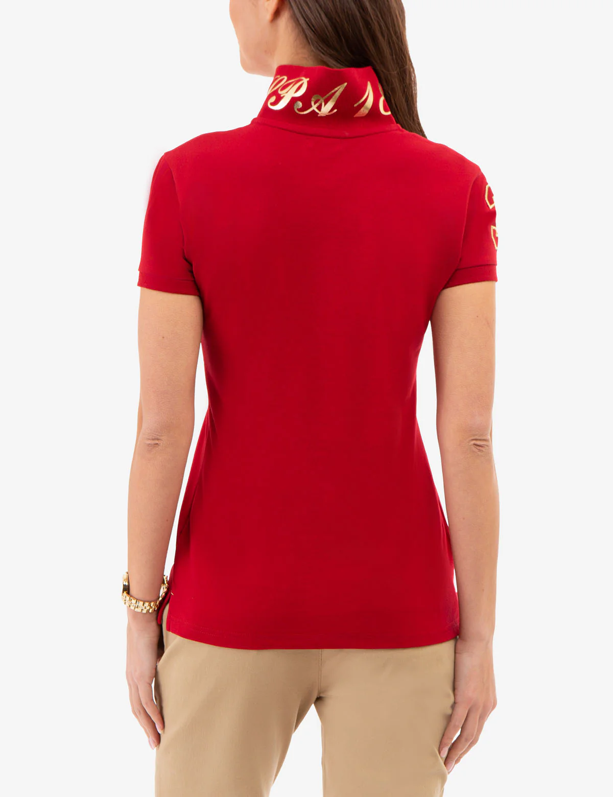 USPA METALLIC PRINT POLO SHIRT - Image 10