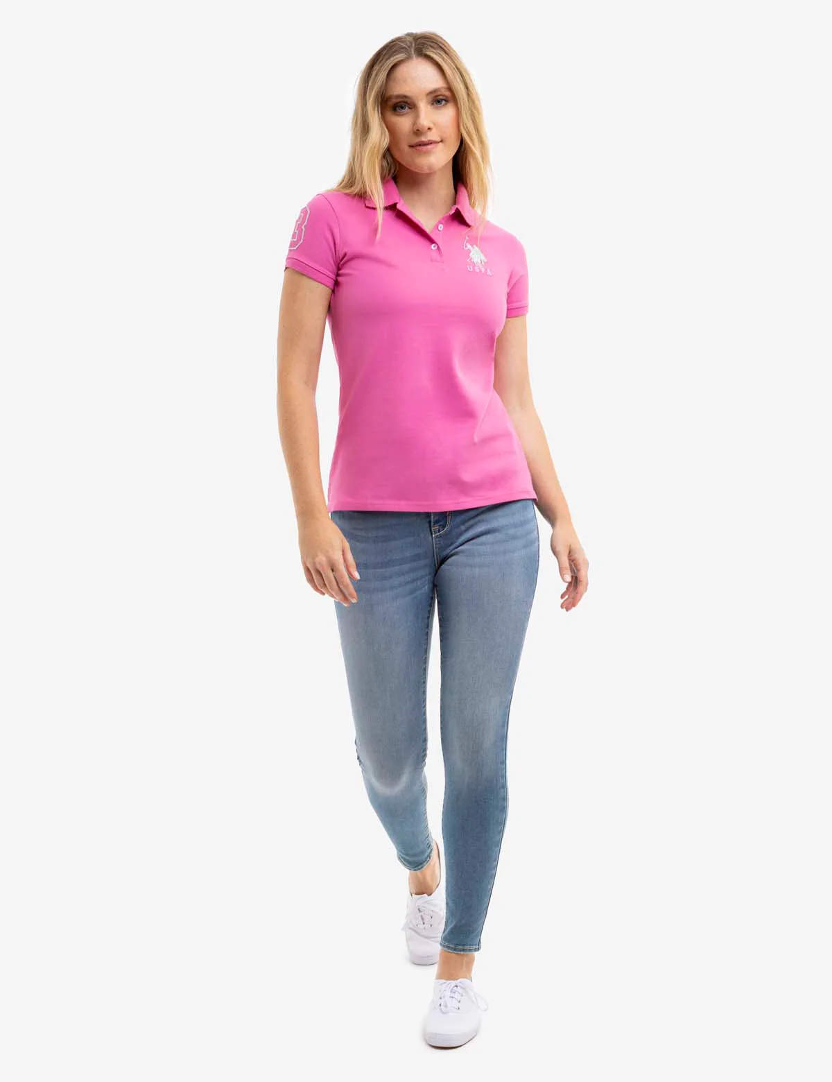 USPA METALLIC PRINT POLO SHIRT - Image 6