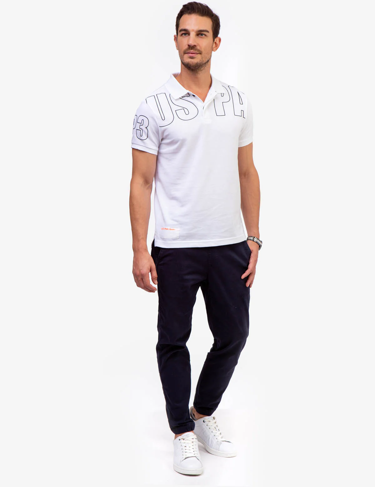 USPA SOLID PIQUE POLO SHIRT - Image 5