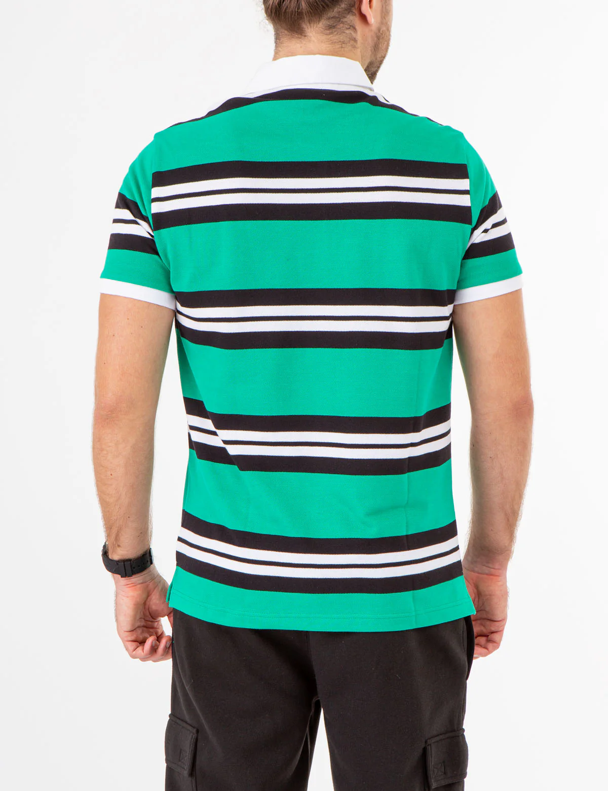 USPA SPORT YARN DYE STRIPE POLO SHIRT - Image 18