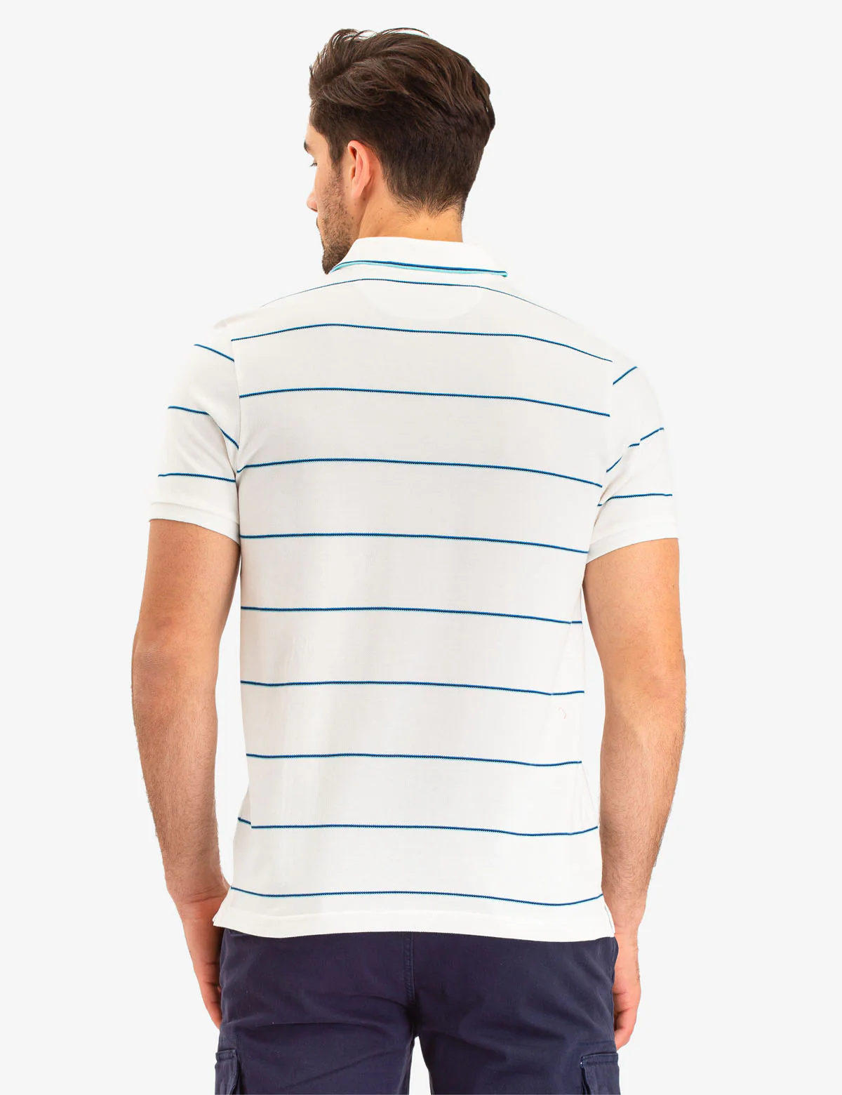USPA STRIPED LOGO POLO SHIRT - Image 4