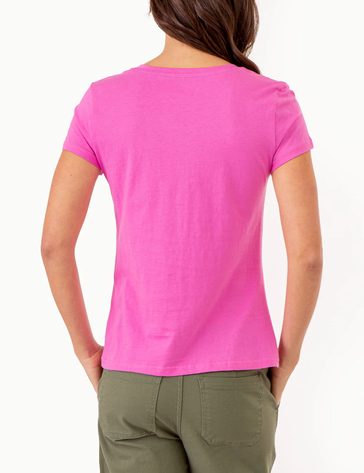 USPA STUD EMBELLISHED V-NECK T-SHIRT - Image 3
