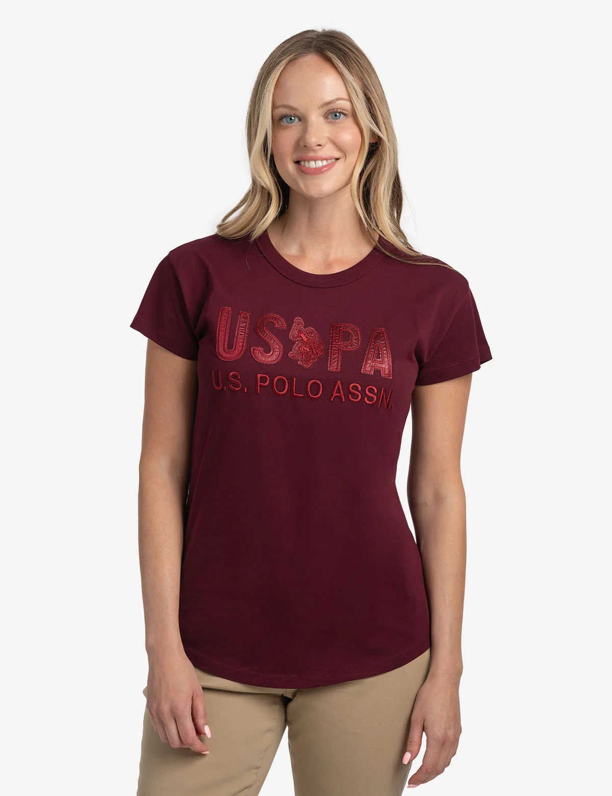 USPA TONAL APPLIQUE DROPPED SHOULDER T-SHIRT - Image 6
