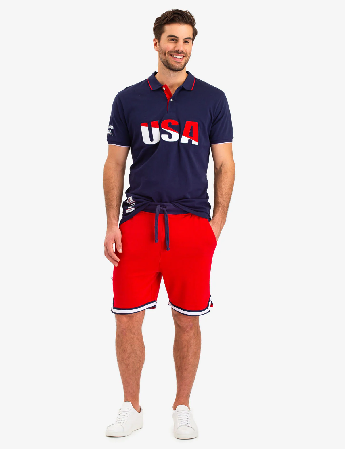 USA APPLIQUED LOGO POLO SHIRT - Image 8