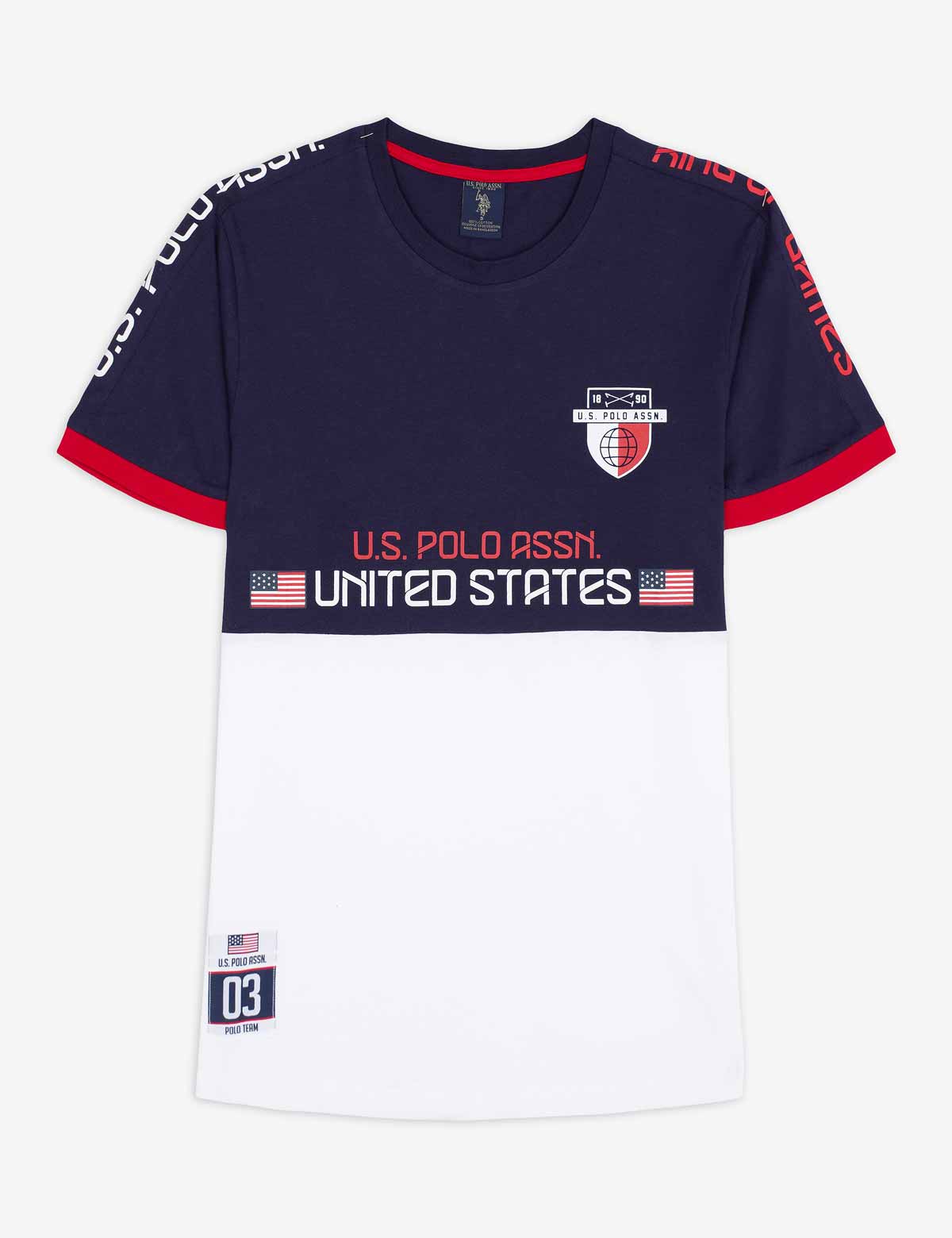USPA USA COLORBLOCK SIDE TAPING T-SHIRT - Image 2