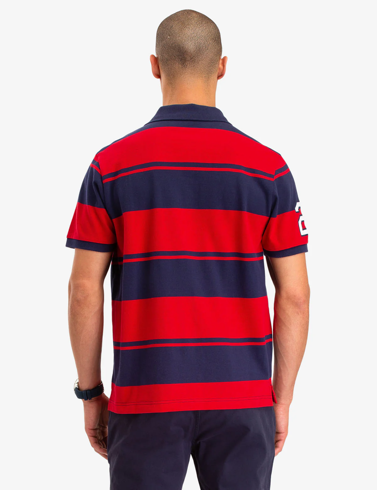 USPA VERITCAL RUGBY STRIPE POLO SHIRT - Image 4