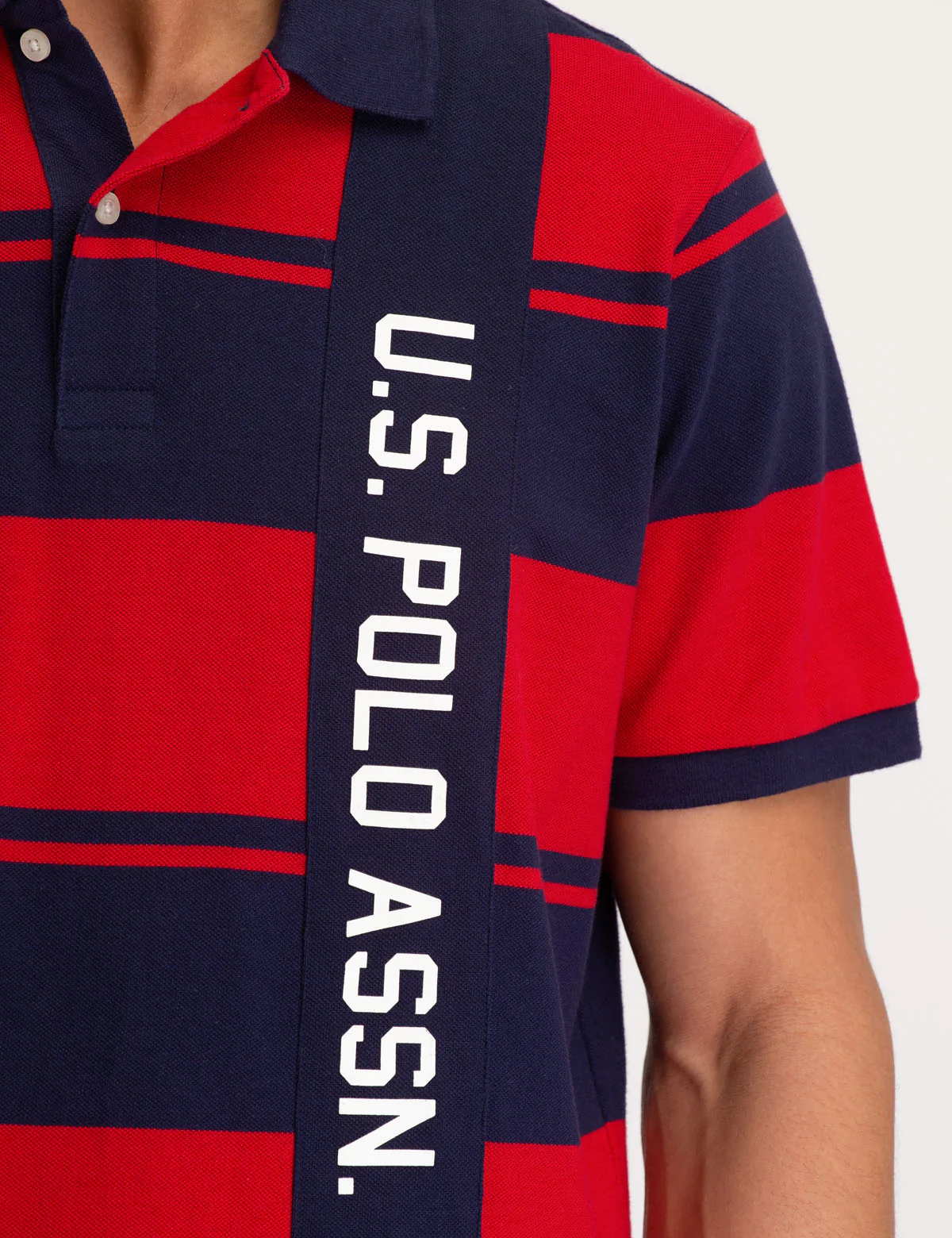 USPA VERITCAL RUGBY STRIPE POLO SHIRT - Image 5