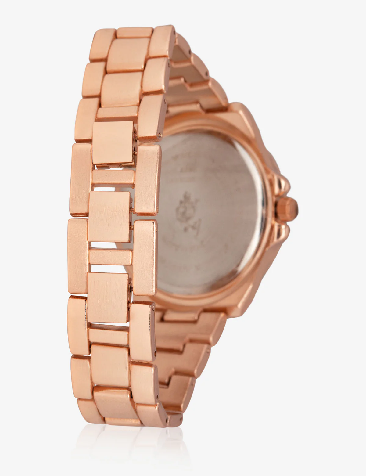 USPA WOMEN'S ROSE GOLD & RHINESTONE STUDDED WATCH - Image 2