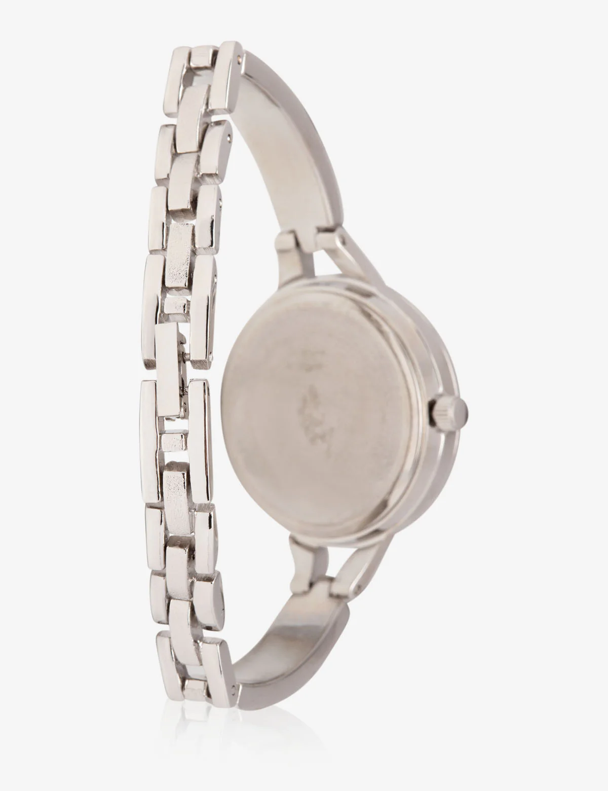 USPA WOMEN'S SILVER & RHINESTONE STUDDED WATCH - Image 2