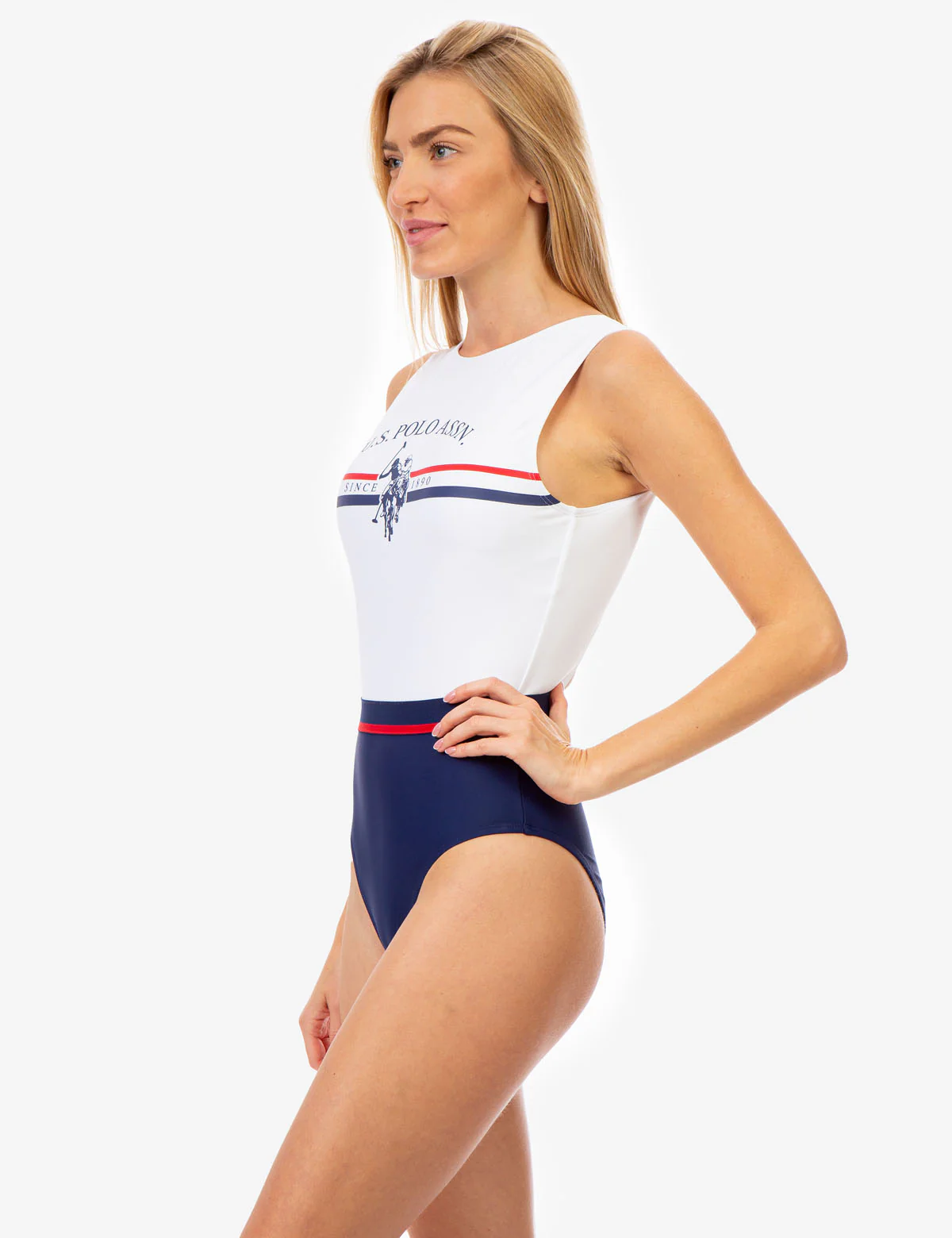 USPA WORDMARK ONE PIECE SWIMSUIT - Image 3