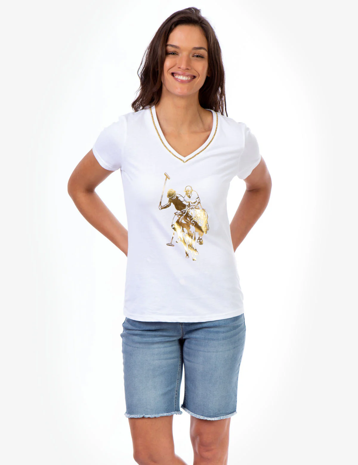 V-NECK LOGO T-SHIRT - Image 5