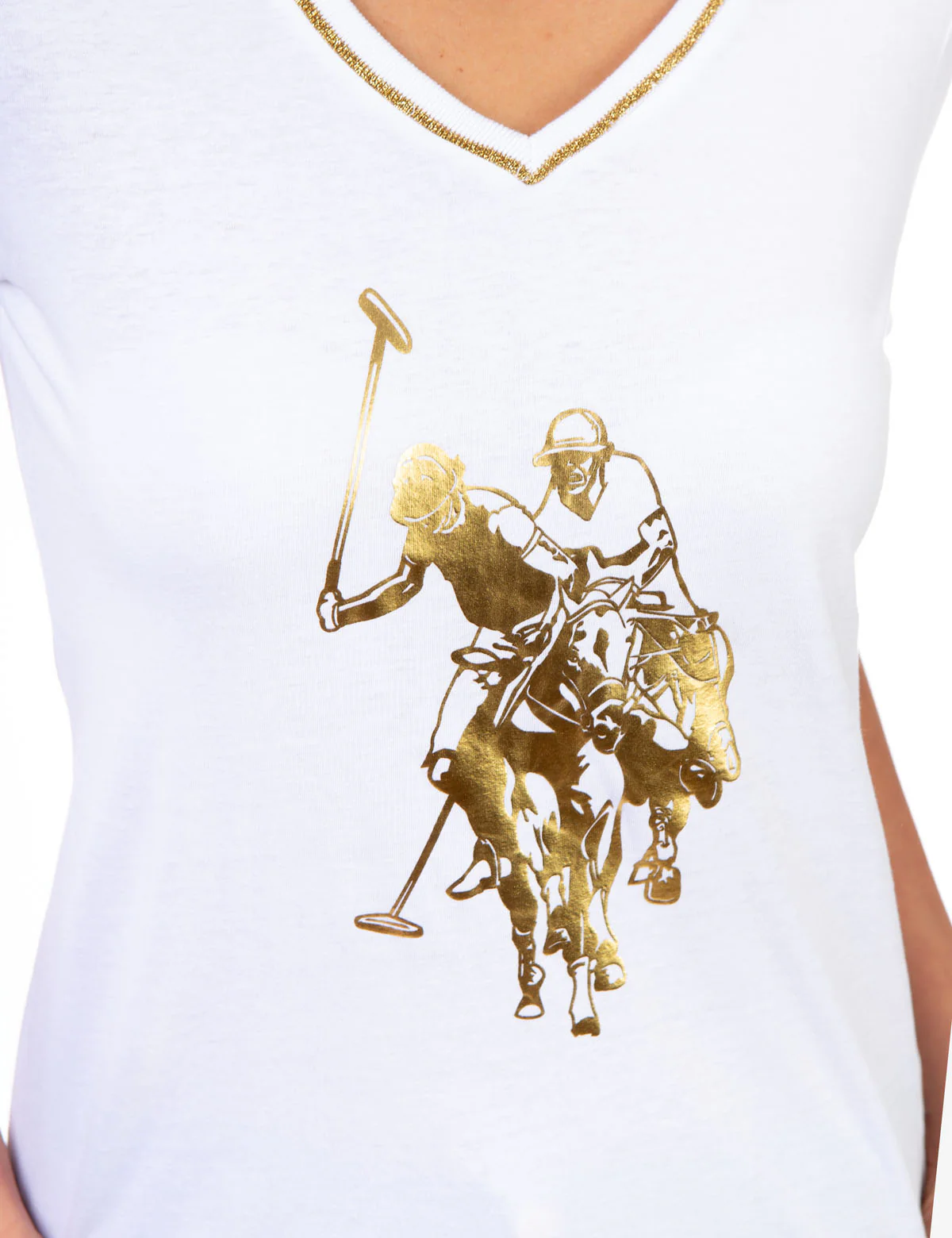 V-NECK LOGO T-SHIRT - Image 6
