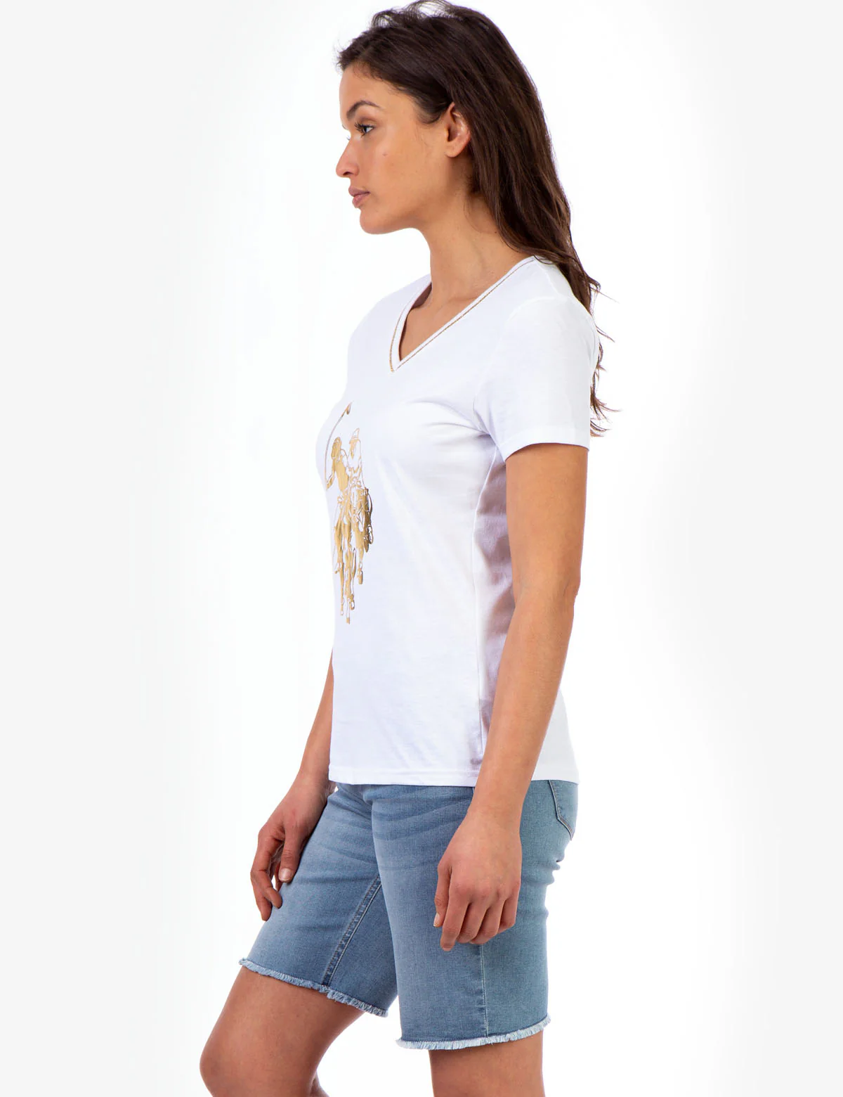 V-NECK LOGO T-SHIRT - Image 7