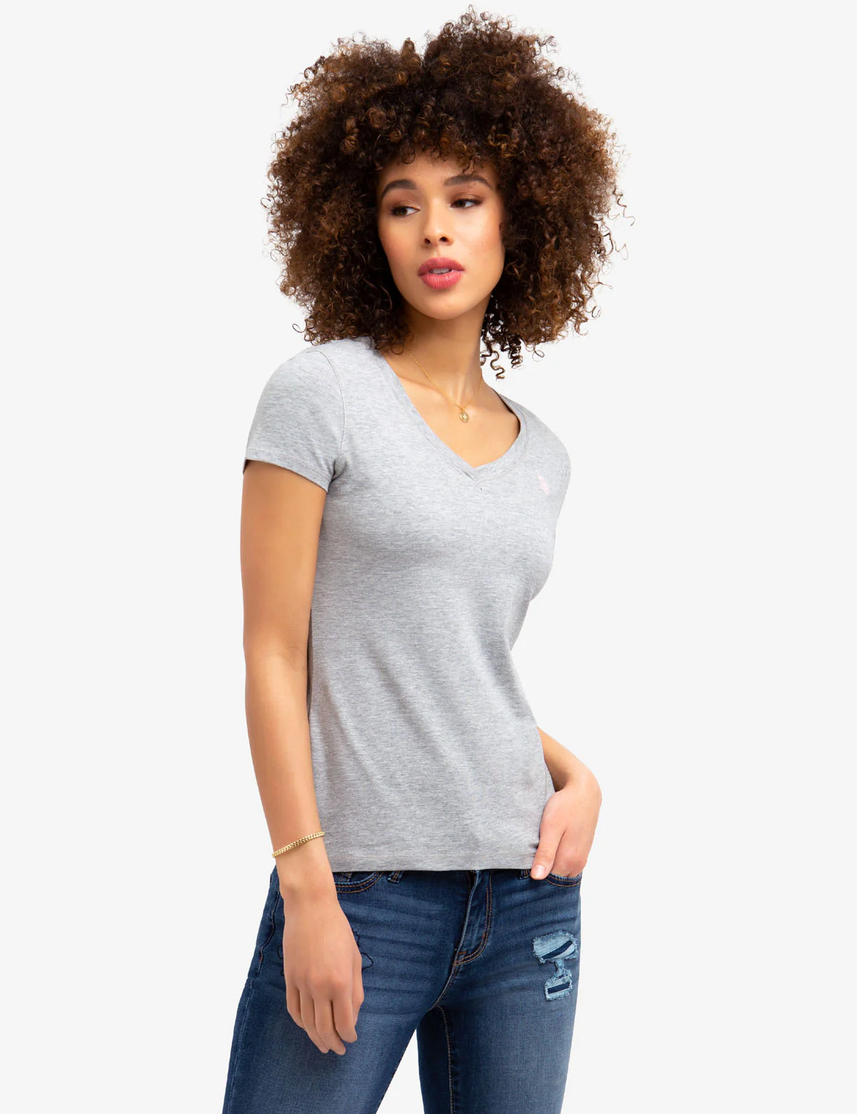 V-NECK T-SHIRT - Image 18