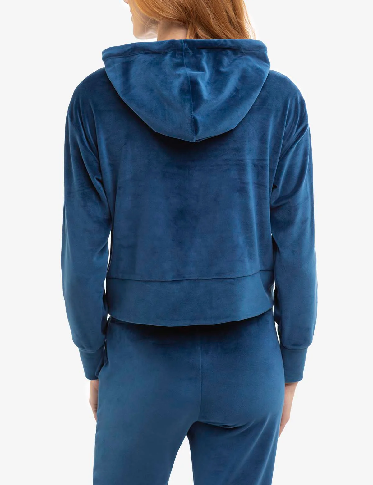 VELOUR FULL ZIP EMBELLISHED HOODIE - Image 8