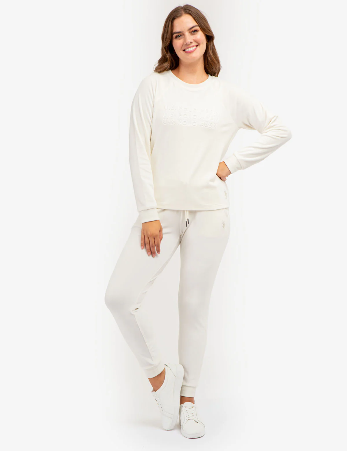 VELOUR LOGO CREW NECK PULLOVER - Image 2