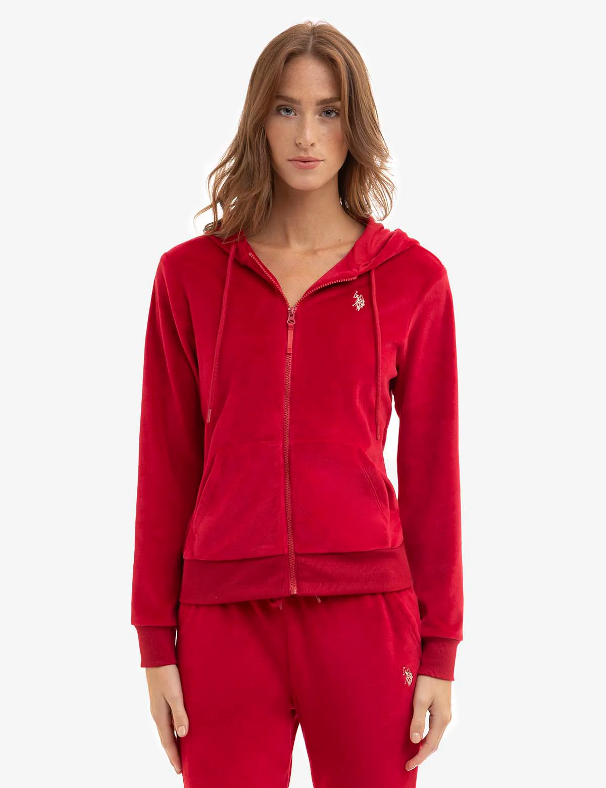 VELOUR ZIP UP HOODIE - Image 3