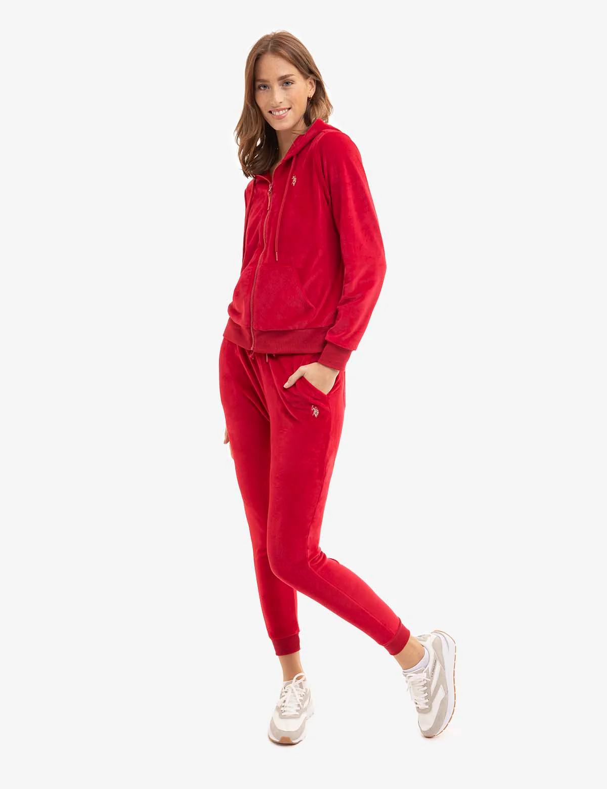 VELOUR ZIP UP HOODIE - Image 4