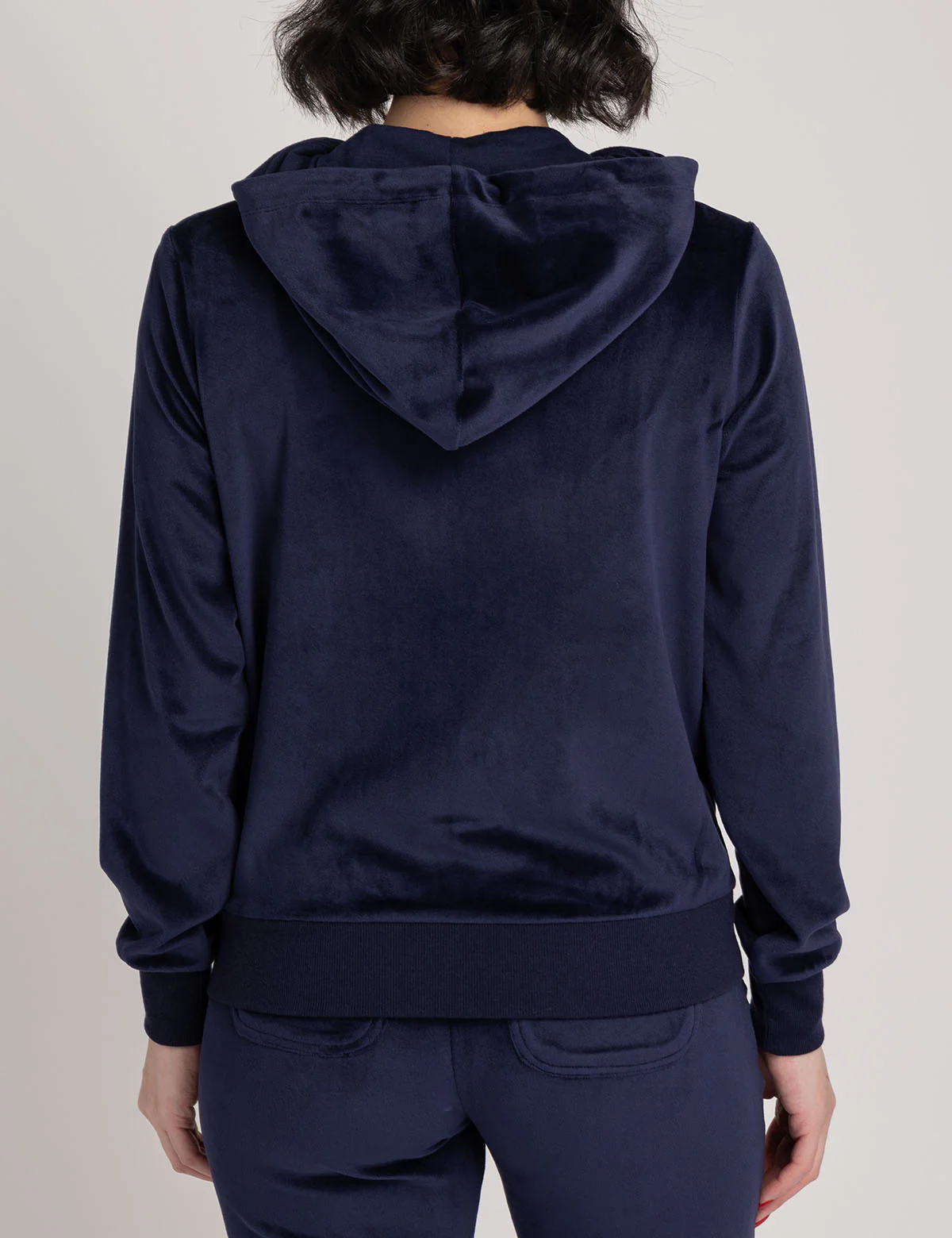 VELOUR ZIP UP HOODIE - Image 7