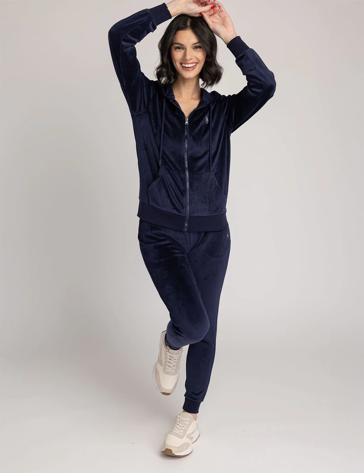 VELOUR ZIP UP HOODIE - Image 9