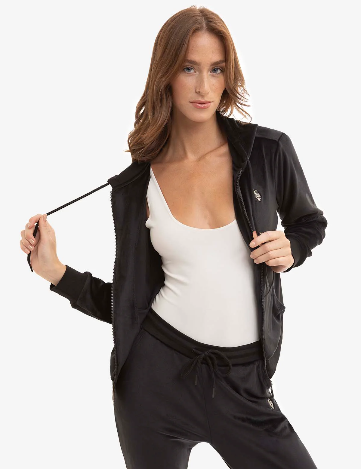 VELOUR ZIP UP HOODIE - Image 6