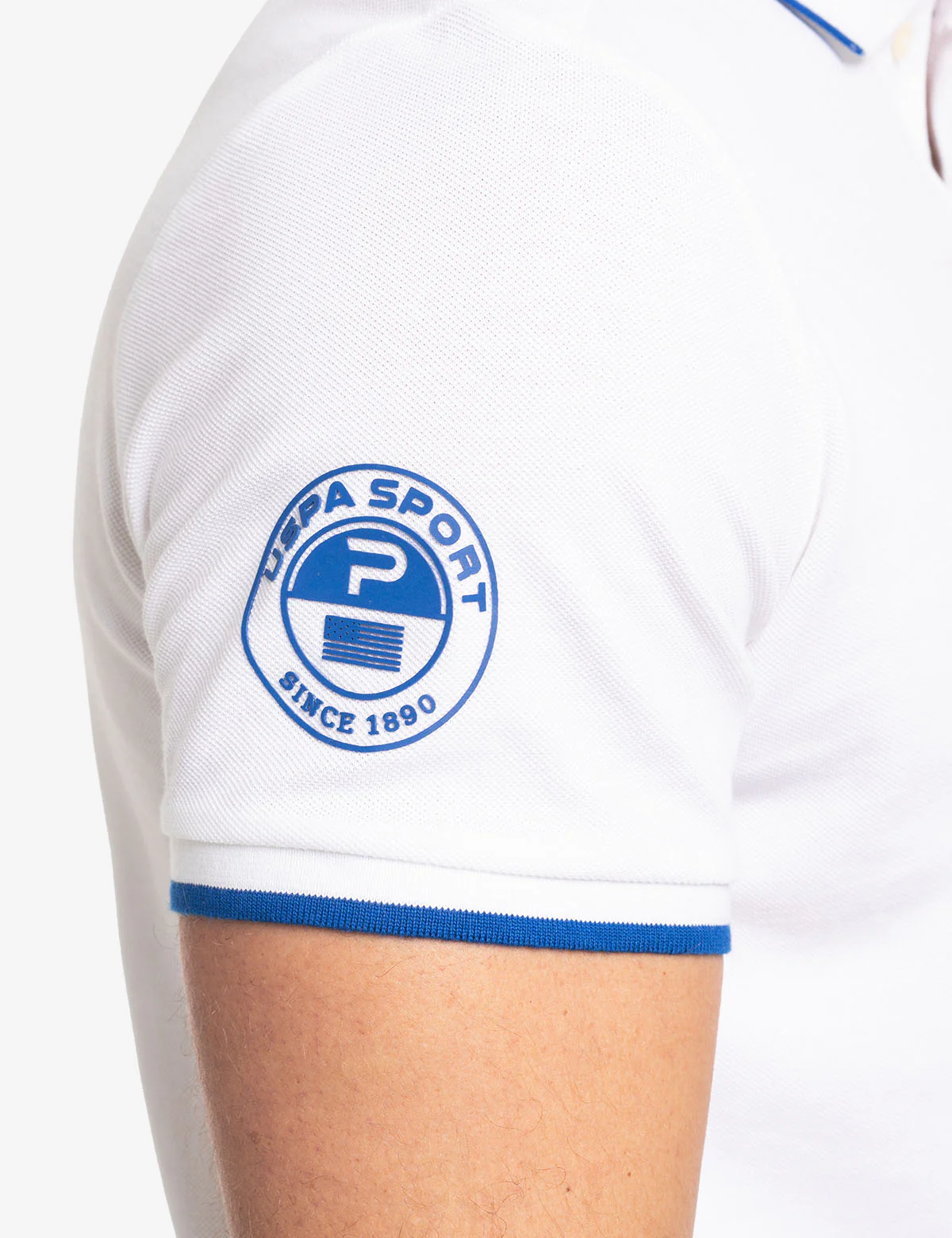VERTICAL COLOR BLOCK PIQUE POLO SHIRT - Image 3