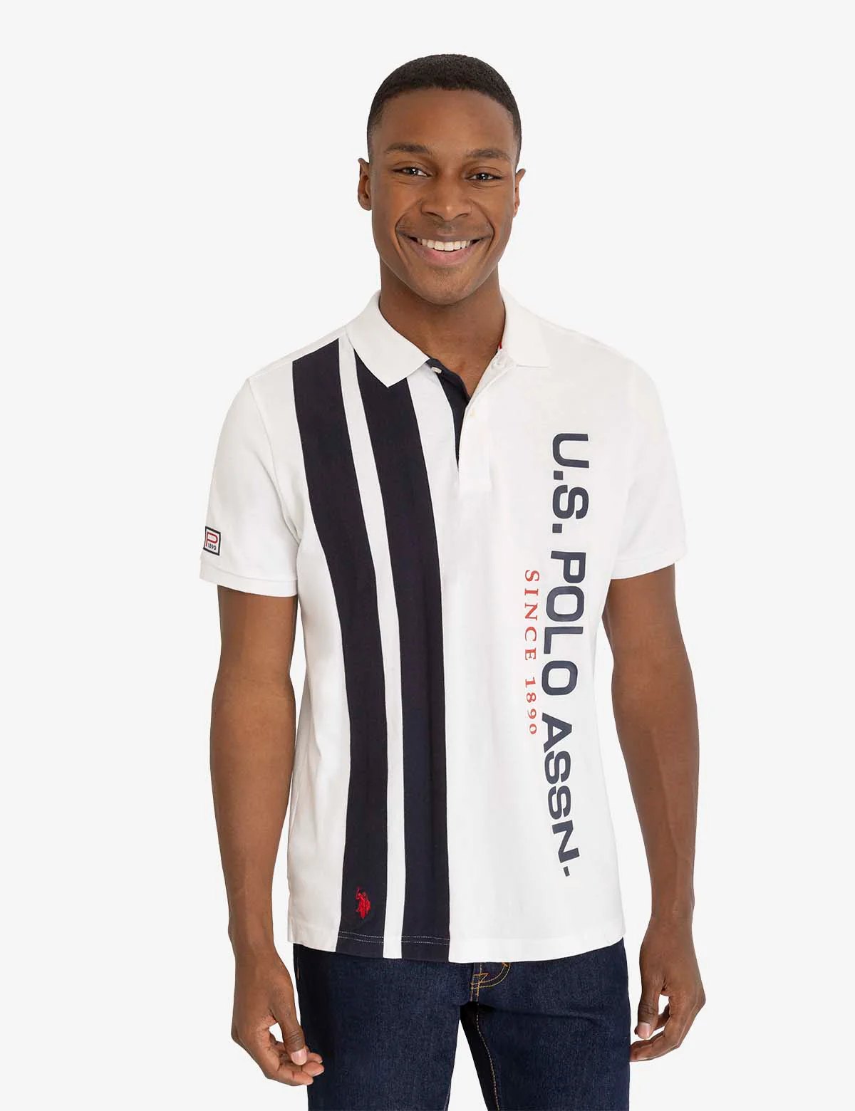 VERTICAL COLORBLOCK PIQUE POLO SHIRT - Image 6