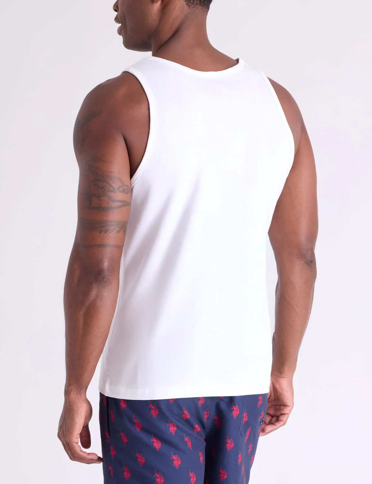 VERTICAL SIGNATURE STRIPE JERSEY MUSCLE TANK - Image 5