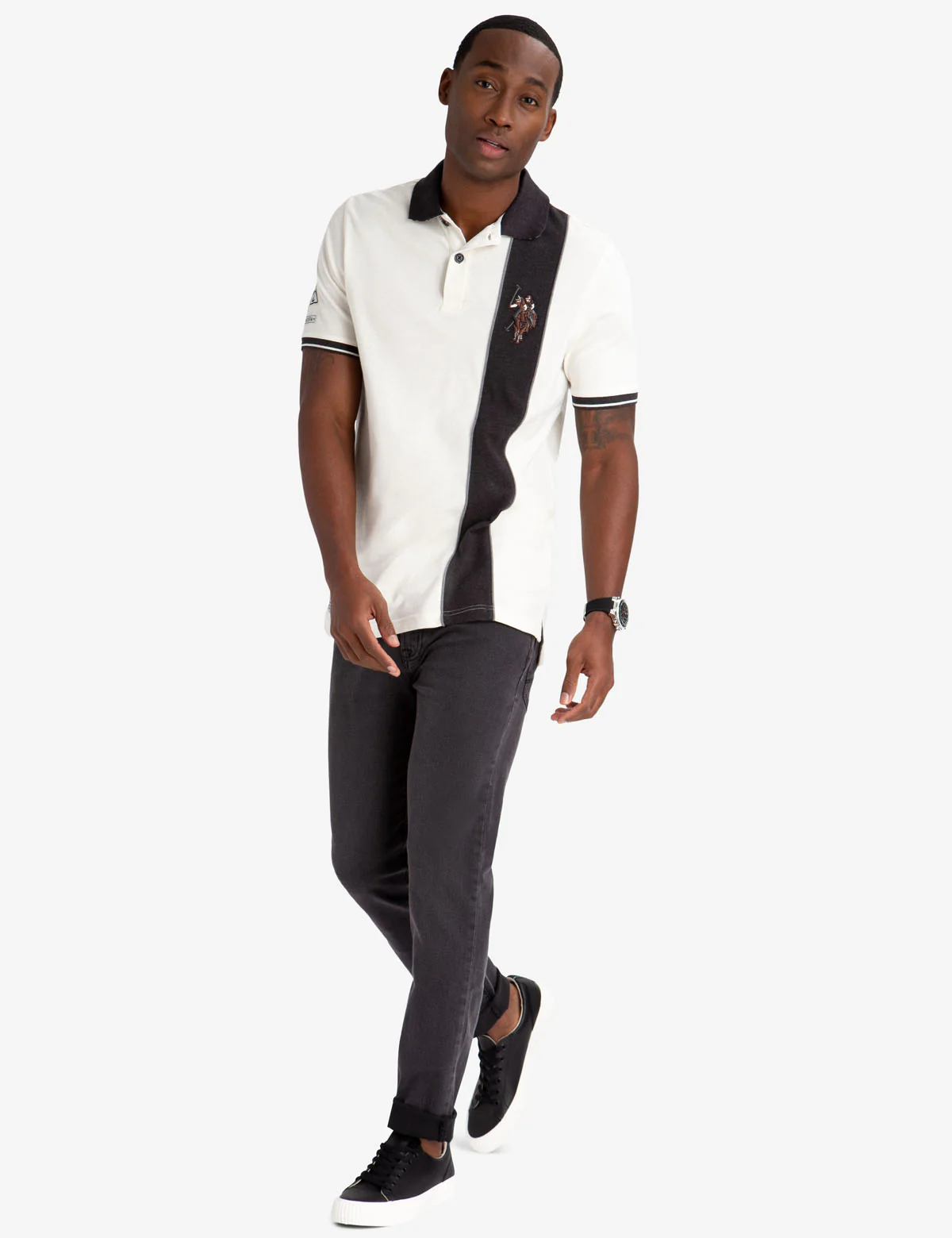 VERTICAL STRIPE POLO SHIRT - Image 4