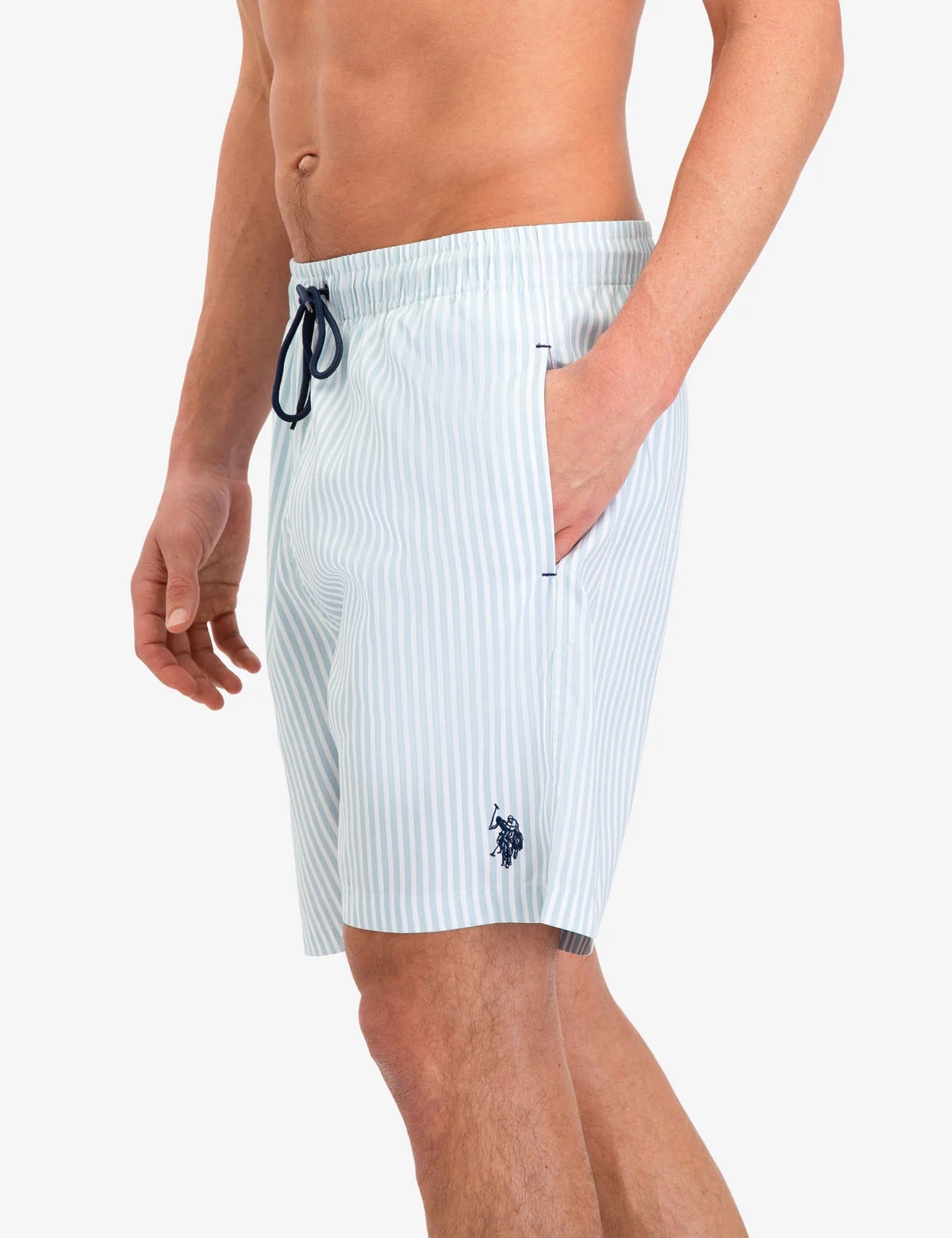 VERTICAL STRIPE SWIM TRUNKS - Image 4