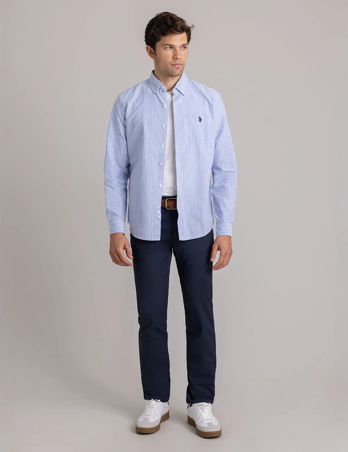 VERTICAL STRIPE YARN DYE OXFORD SHIRT - Image 5